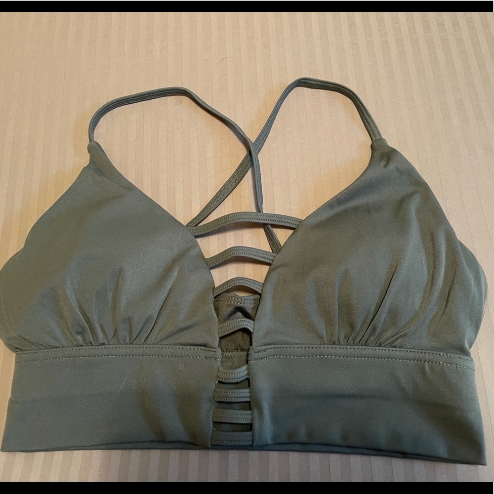 Strappy Olive Green Bralette